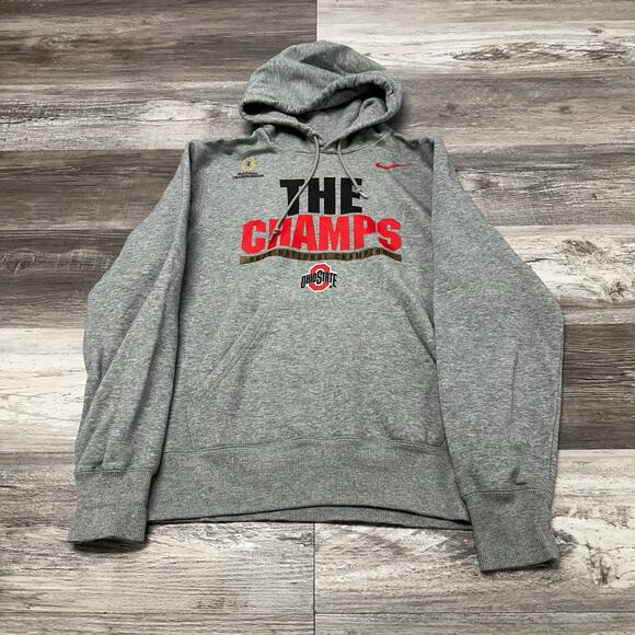 Nike National 2014 Championship Ohio State Buckeyes Mens M Mini Swoosh Hoodie - Picture 2 of 10
